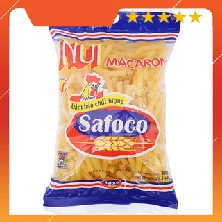 [ AN TÂM MUA HÀNG ] Nui ống lớn Safoco gói 400g - Đồ Ăn Đóng Hộp Lợn Bò và Gà - SQ0366