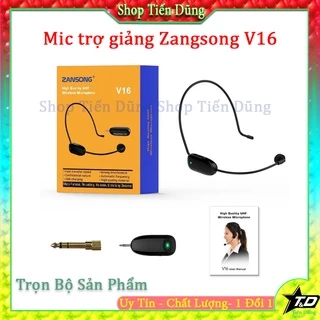 Mic không dây đeo tai Zansong V16 hay Mic Trợ Giảng Đa Năng V16 Phù hợp cho mọi thiết bị, thuyết trình, giảng dạy