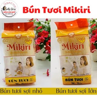 Bún Tươi Cao Cấp Sấy Khô Mikiri Túi Lớn 400g Bịch Bún Khô Sợi Nhỏ Và Sợi Lớn Hàng Sạch Chuẩn Siêu Thị