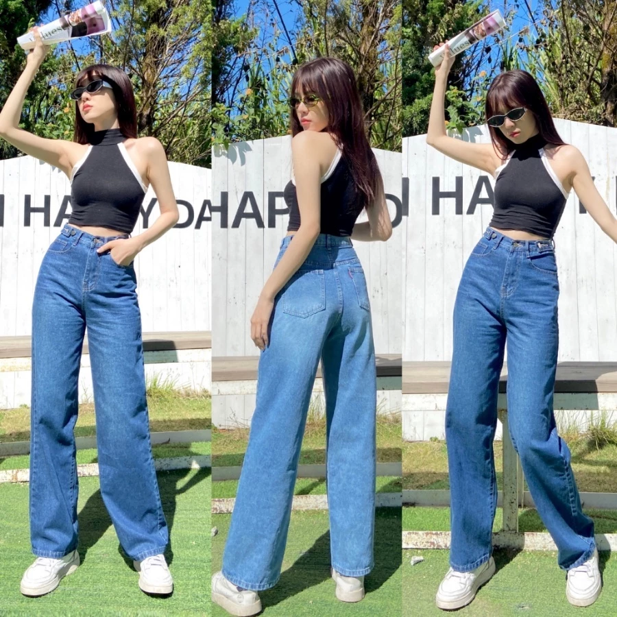 Quần Jean Ống Rộng SIMPLE JEAN Unisex (Mã DJ1301)