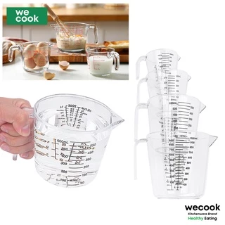 Cốc ly đong định lượng dung tích 150/300ml WECOOK - Dụng cụ đo lường trong suốt có tay cầm tiện dụng (PKB23)