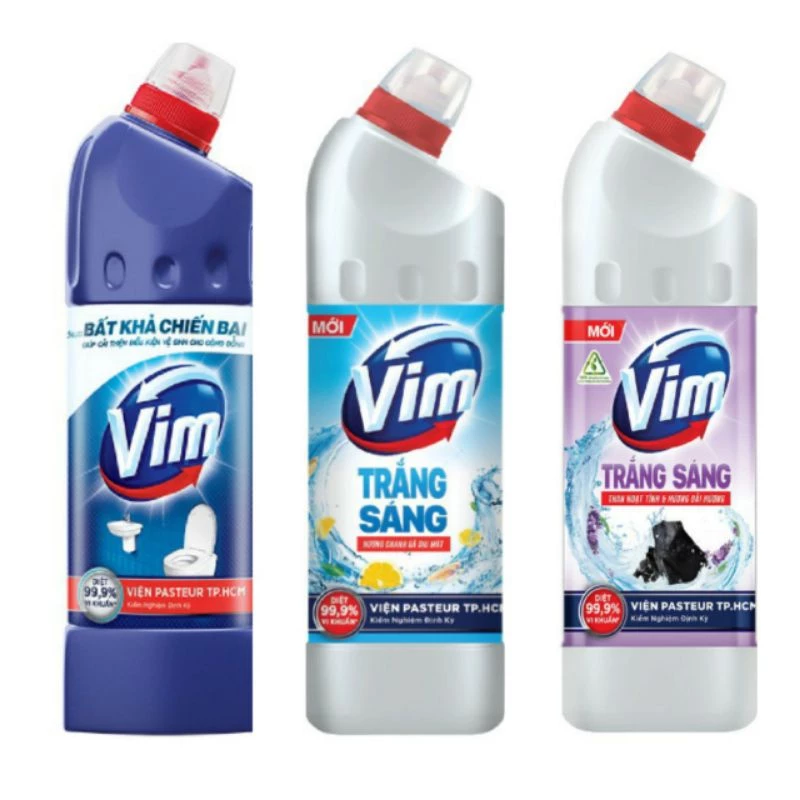 Chất tẩy rửa bồn cầu nhà tắm Vim chai 880ml