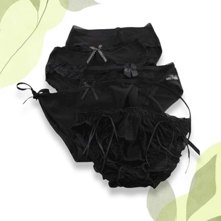 Set 5 quần lót ren đen nữ gồm 5 mẫu khác nhau
