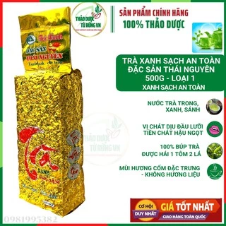 Trà Xanh Thái Nguyên Đệ Nhất Danh Trà 500G Xanh Sạch An Toàn 100% Gốc Chè Thái Nguyên Thảo Dược Từ Rừng VN