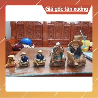 Lão ngư ông câu cá - Phụ kiện trang trí tiểu cảnh, bể cá, hòn non bộ