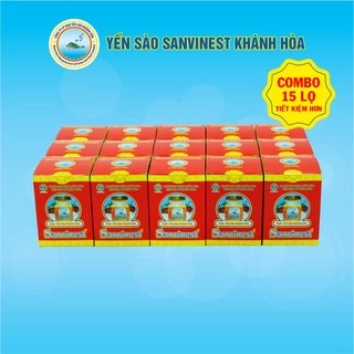 [Combo 15 lọ] Nước Yến sào Sanvinest Khánh Hòa đóng lọ 70ml