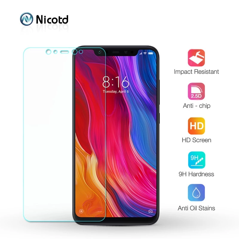 Kính cường lực 9H 2.5d bảo vệ màn hình Xiaomi Mi 8 Lite Xiaomi Mi 8 Mi8