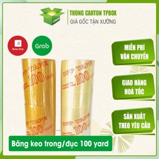 Băng keo trong 200Yard [1 CUỘN], băng dính dán thùng