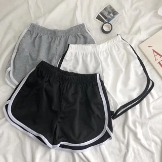 Quần Đùi Cotton Viền ,Quần Short Thể Thao Nữ