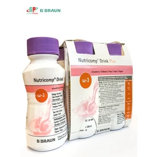 Sữa dinh dưỡng Nutricomp Drink Plus Strawberry lốc 4 chai