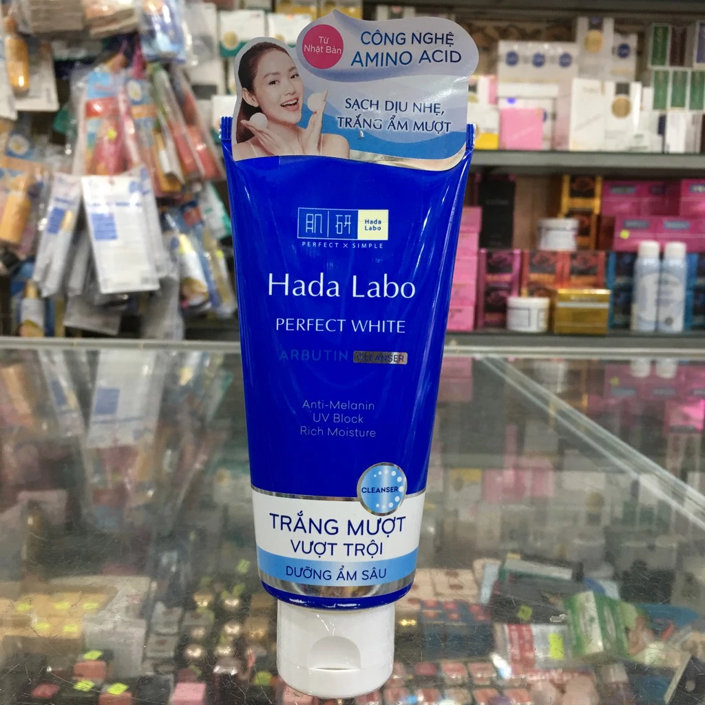 Sữa rửa mặt dưỡng trắng Hada Labo Perfect White 80g