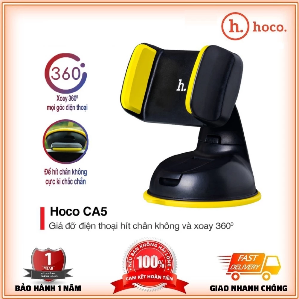 GIÁ ĐỠ ĐIỆN THOẠI Trên Ô tô HOCO CA5 Hàng Chính Hãng