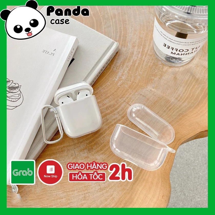 Vỏ airpod trong suốt nhựa siêu dẻo chống sốc cho airpods 1-2-pro trong suốt – Panda Case
