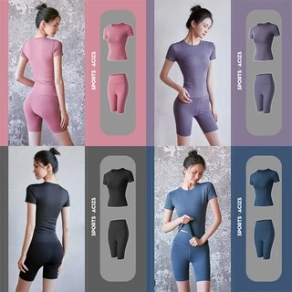 Bộ đồ tập Gym - Set quần lửng + áo tay ngắn [Ken Sport]