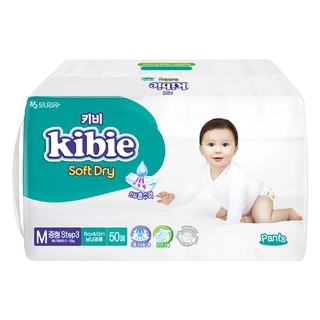 Tã Quần/dán Kibie(ko cắt :Dán S30-50,M48,L44,Xl42.Quần M50.L48,XL44..-Hàn Quốc