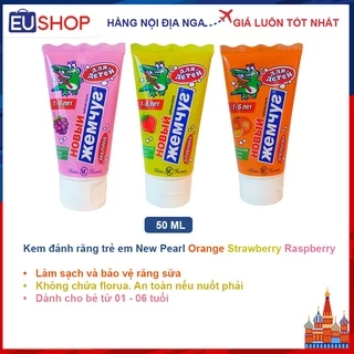 Kem đánh răng trẻ em New Pearl Nga, 50ml - Prokudent Đức 75ml