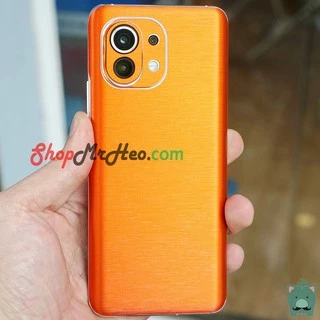 Dán Skin Màu Mặt Sau Lưng Nhôm Xước Xiaomi Mi 11 Ultra - Mi 11 Pro - Mi 11 - Mi 11 Lite