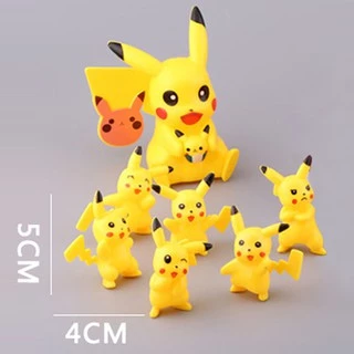 Bộ sưu tập 07 mô hình Pikachu đồ chơi Pokemon mini dễ thương (Mẫu 04) - New4all