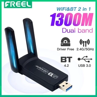 Usb WiFi 3.0 1300Mbps Hai Băng Tần 2.4Ghz & 5Ghz WiFi USB Không Dây Cho Máy Tính/Laptop