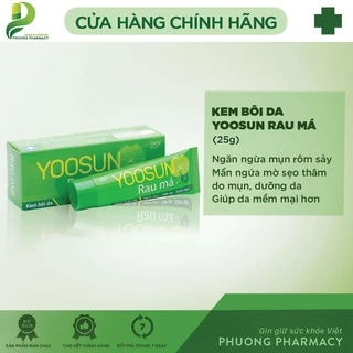 Yoosun Rau Má ❤️CHÍNH HÃNG👍 Kem bôi ngứa Da tay, Rôm Sảy làm dịu mát da