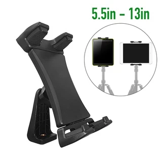 Kẹp iPad máy tính bảng loại lớn trục xoay 360 độ kẹp gắn tripod ngang dọc cho máy 8 / 10.2 / 10.9 / 11inch 12.9 inch