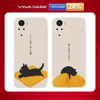 Ốp lưng Vina Case Xiaomi Redmi 10/Redmi 9T/Poco X3/....dẻo cạnh vuông bảo vệ camera hình Mèo lười