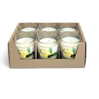 Hộp 6 ly nến thơm votive Eden Candle FTRAMART NQM0413 Vanilla (Hương vani)