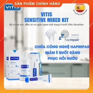 /CHÍNH HÃNG - GIÁ RẺ NHẤT/  Bộ chăm sóc răng miệng dành cho răng nhạy cảm - Vitis Sensitive Mixed Pack