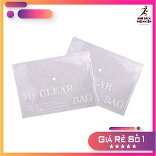 Bìa nút My Clear A4 F4 file nút lưu trữ hồ sơ bìa nhựa nút