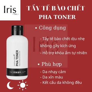 ✅ Nước hoa hồng tẩy tế bào chết PHA Toner - The INKEY List (BILL CANADA)