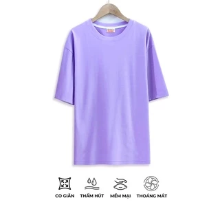 Áo Thun Tay Lỡ Andromeda Màu Tím Môn Phom Rộng Unisex Free size Cho Cả Nam Và Nữ