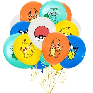 10 Cái / lốc Anime Pokemon Go 12 Inch Bong Bóng Cao Su Trẻ Em Sinh Nhật Lễ Hội Trang Trí Sự Kiện