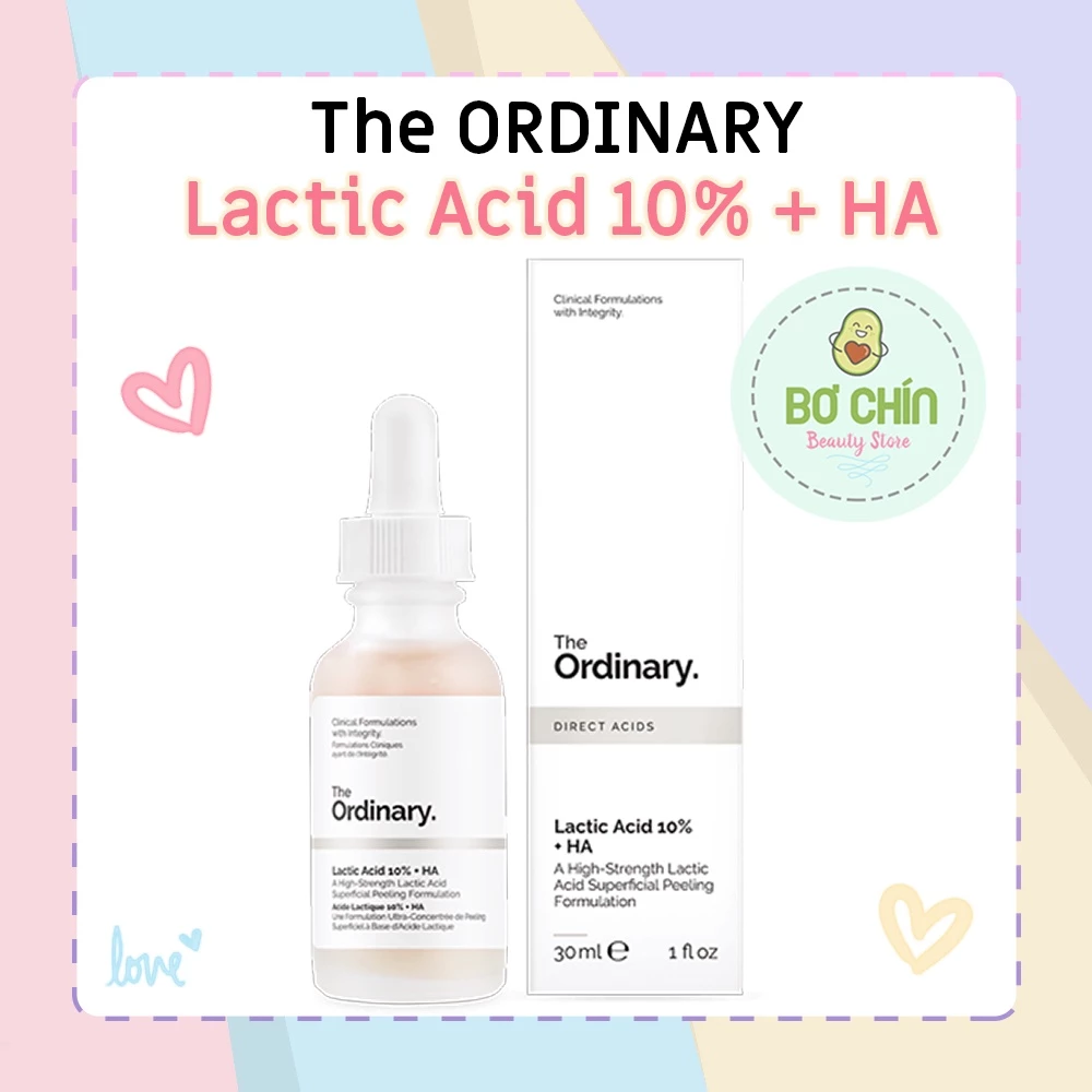 Serum Sáng Da Lactic Acid 10%+ HA - The Ordinary