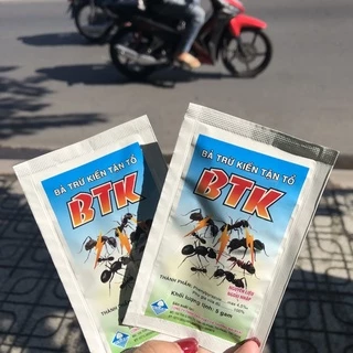 Combo 2 gói Bả trừ KIẾN BTK  trong nhà ngoài vườn tận ổ an toàn môi trường gói 5gr