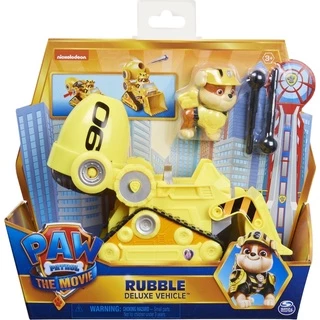 Đồ chơi Paw patrol: Bộ xe Rubble có công năng bắn thanh đen