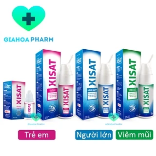 Nước biển sâu Xisat (CHÍNH HÃNG MERAP) - Dung dịch xịt vệ sinh sạch, thông mũi (Hồng, xanh lam, xanh lá) [xixat, xi sat]