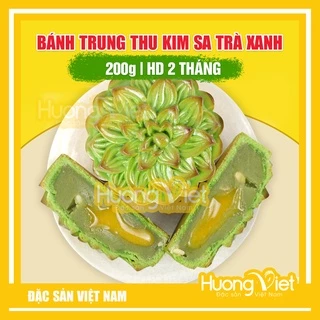 Bánh trung thu kim sa trà xanh tan chảy Tân Huê Viên 200g - MS43