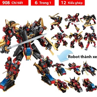 Đồ chơi cho bé lắp ráp Kiểu Robot biến hình chi tiết nhựa ABS cao cấp