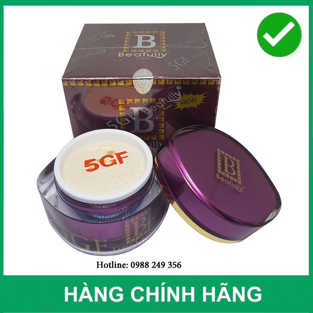 Kem Dưỡng Trắng Cao Cấp Chống Lại 13 Dấu Hiệu Lão Hóa 5GF Beafully 50G