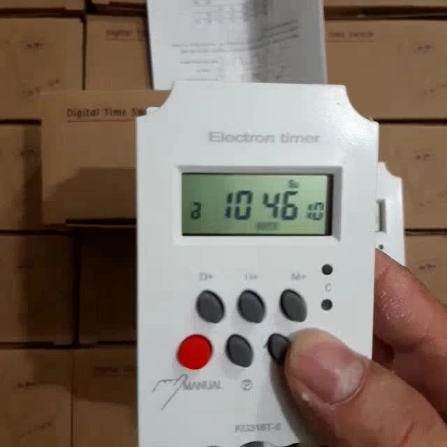 Đồng hồ hẹn giờ KG316 hẹn giờ tưới cây tự động, bật tắt đèn, máy bơm