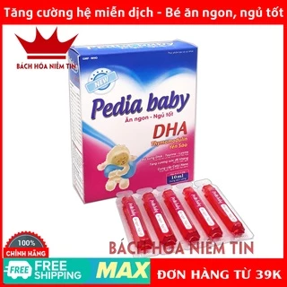 Bé Ăn Ngon Siro PEDIA Baby- Bổ sung axit amin, vitamin giúp bé ăn ngon miệng, giảm biếng ăn, tiêu hóa khỏe - Hộp 20 ống