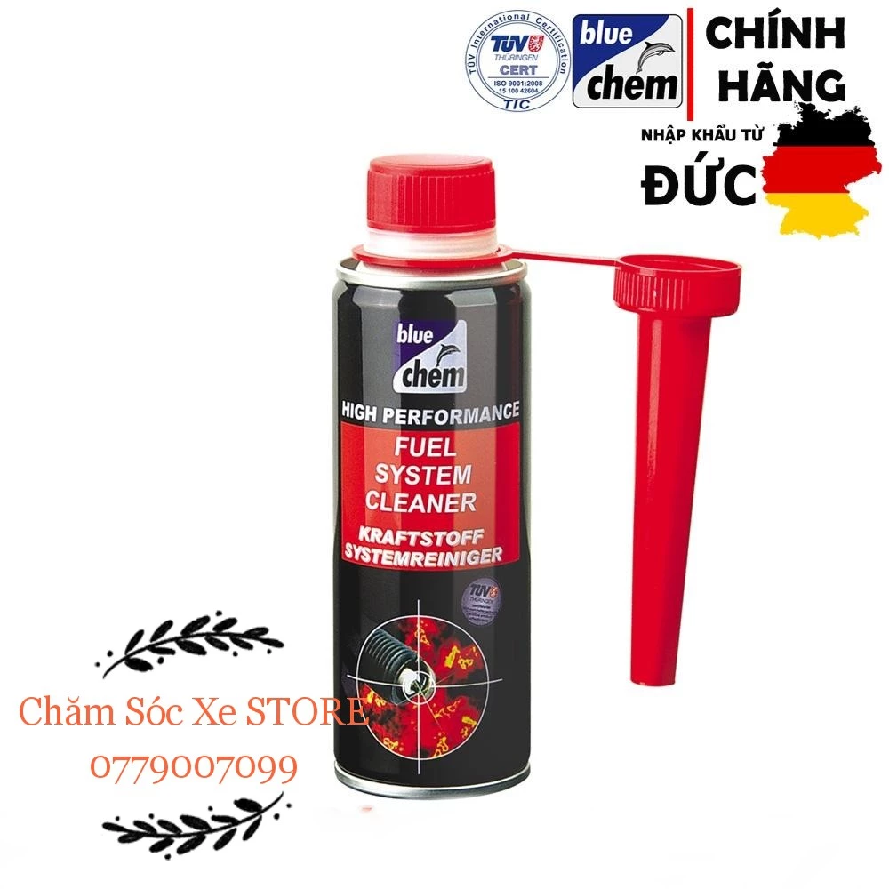 Súc Rửa Hệ thống xăng Bluechem Fuel system leaner - Dung dịch vệ sinh buồng đốt kim phun,hệ thống nhiên liệu