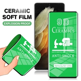 9d HD Mềm Full Cover Matte Ceramics Bảo Vệ Màn Hình Samsung Galaxy Note 9 8 20 10 Plus Ultra Lite S9 S8 S10 S22 S20 S21 S24 Plus Ultra