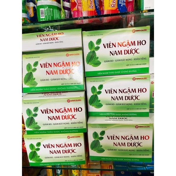 [CHÍNH HÃNG] Viên Ngậm ho Nam dược (Hộp 10 vỉ x 4 viên)