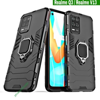 Ốp lưng Realme Q3 / Q5 / Realme 8 5G / Realme V13 / Realme 9 Pro 5G Iron Man Iring chống sốc giá đỡ thời trang cao cấp