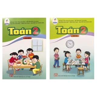 Sách Combo Toán lớp 2 ( 2 tập )+ bán kèm 1 quyển Bé tập tô màu 15k