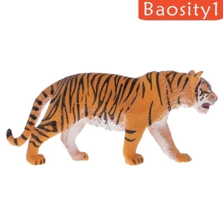 [Baosity1] Hình mô hình con hổ Siberia thực tế Hình tượng Đồ chơi giáo dục trẻ em Quà tặng trẻ em Màu vàng