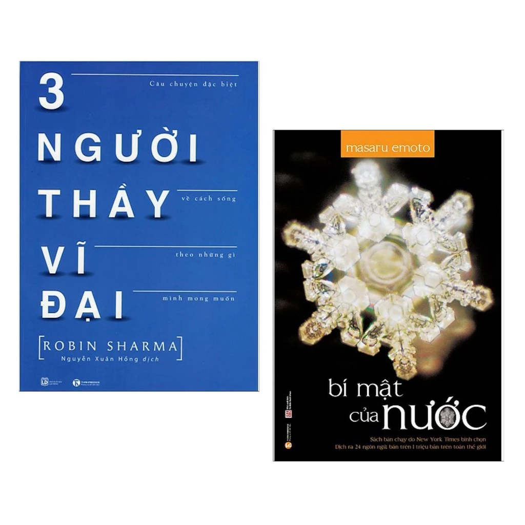 Sách combo 2 cuốn: Ba Người Thầy Vĩ Đại th + Bí Mật Của Nước th