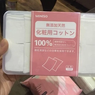 Bông tẩy trang Miniso 1000 miếng