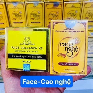 Combo Cao Nghệ X3 + Kem Face Collagen X3 - Mỹ phẩm Đông Anh Chính Hãng..